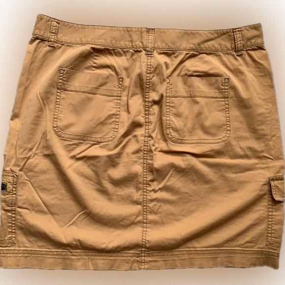 J JILL multi pocket, functional, mustard orange skirt | size 12 - Picture 5 of 6